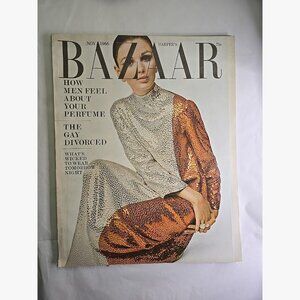 Harper's Bazaar Magazine November 1966 Vintage Fashion #3060